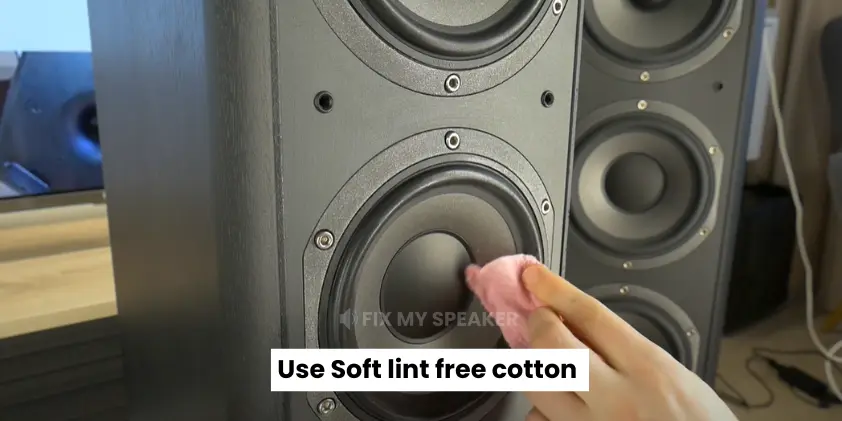 Fix My Speaker Dust – How Cleaning Dust Restores Clear Sound 2 Use lint free cotton